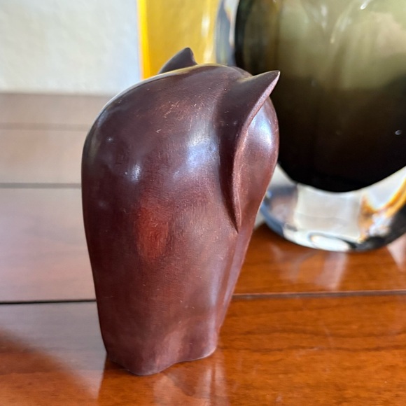 1970s Modernist Mini Elephant Sculpture Wood - Picture 5 of 7